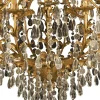 251 Lampadario a 18 luci in oro e cristallo