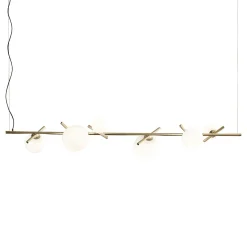 Lampadario a 6 luci Posy Bil in metallo galvanizzato