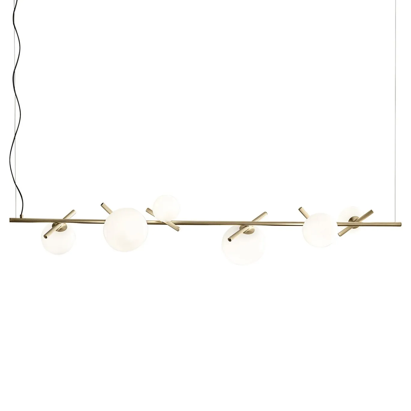 Lampadario a 6 luci Posy Bil in metallo galvanizzato