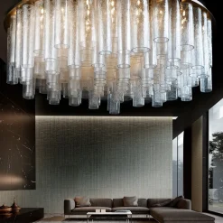 Lampadario a 73 luci Pulegoso Cylinders