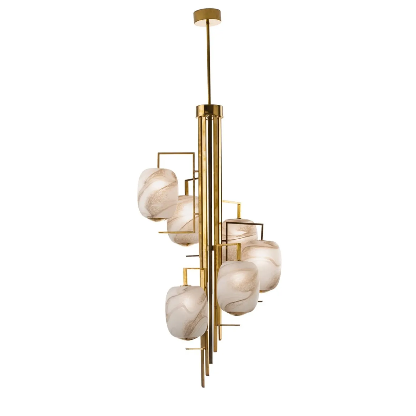 Lampadario a 6 luci Roma Alabastro