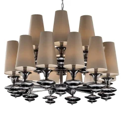 Lampadario a 18 luci Scarlett Beige