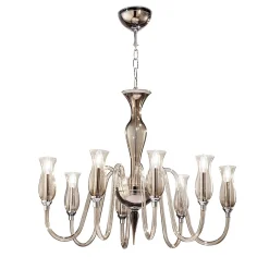Lampadario a 8 luci Teodato Smoky
