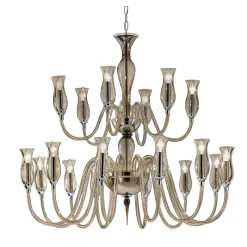 Lampadario a 18 luci Teodato Smoky
