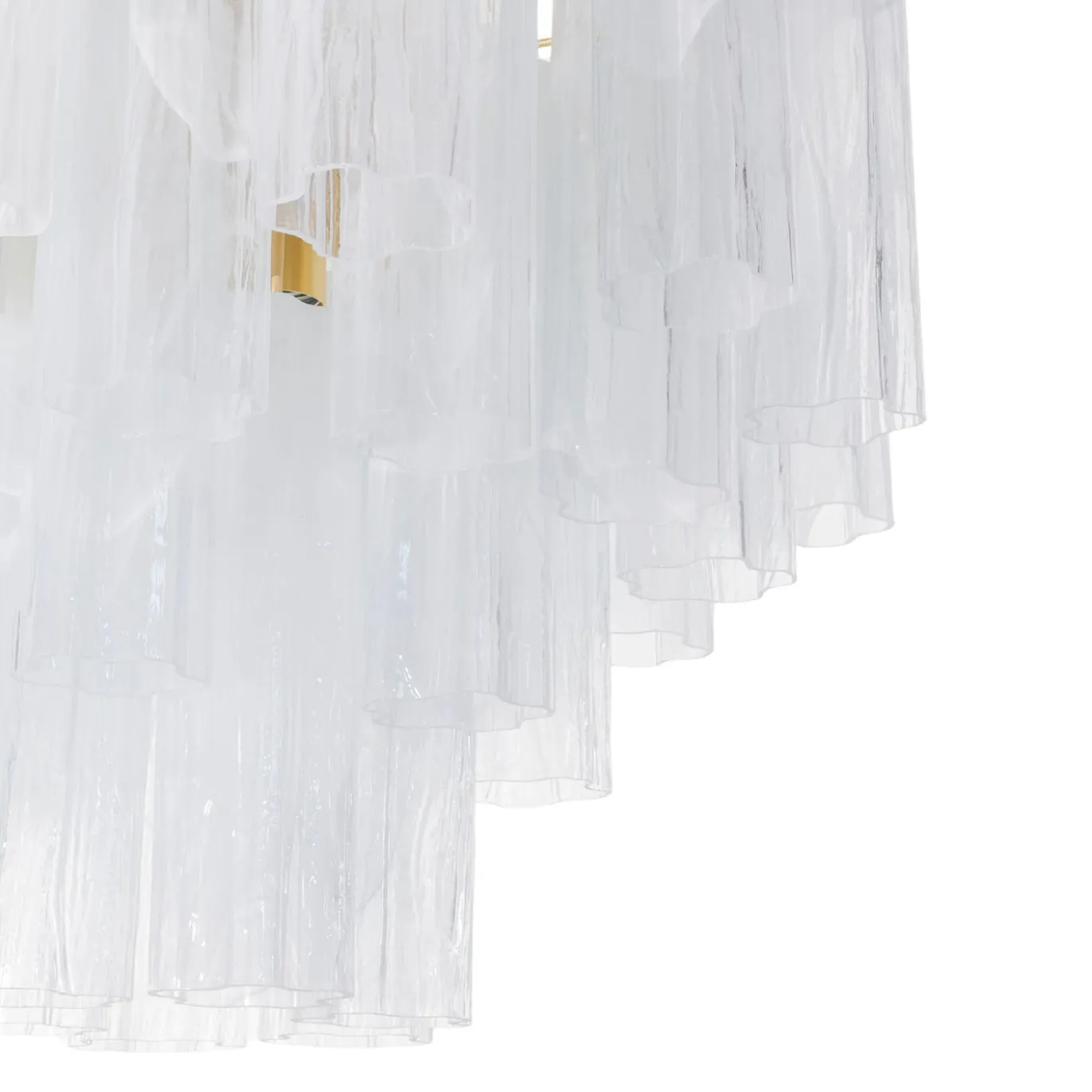 Lampadario Annalisa Alabastro in vetro bianco