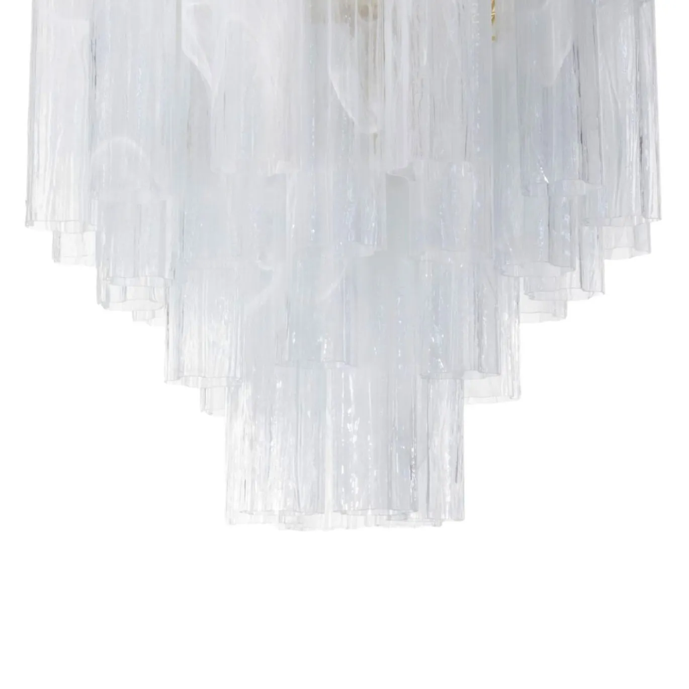 Lampadario Annalisa Alabastro in vetro bianco