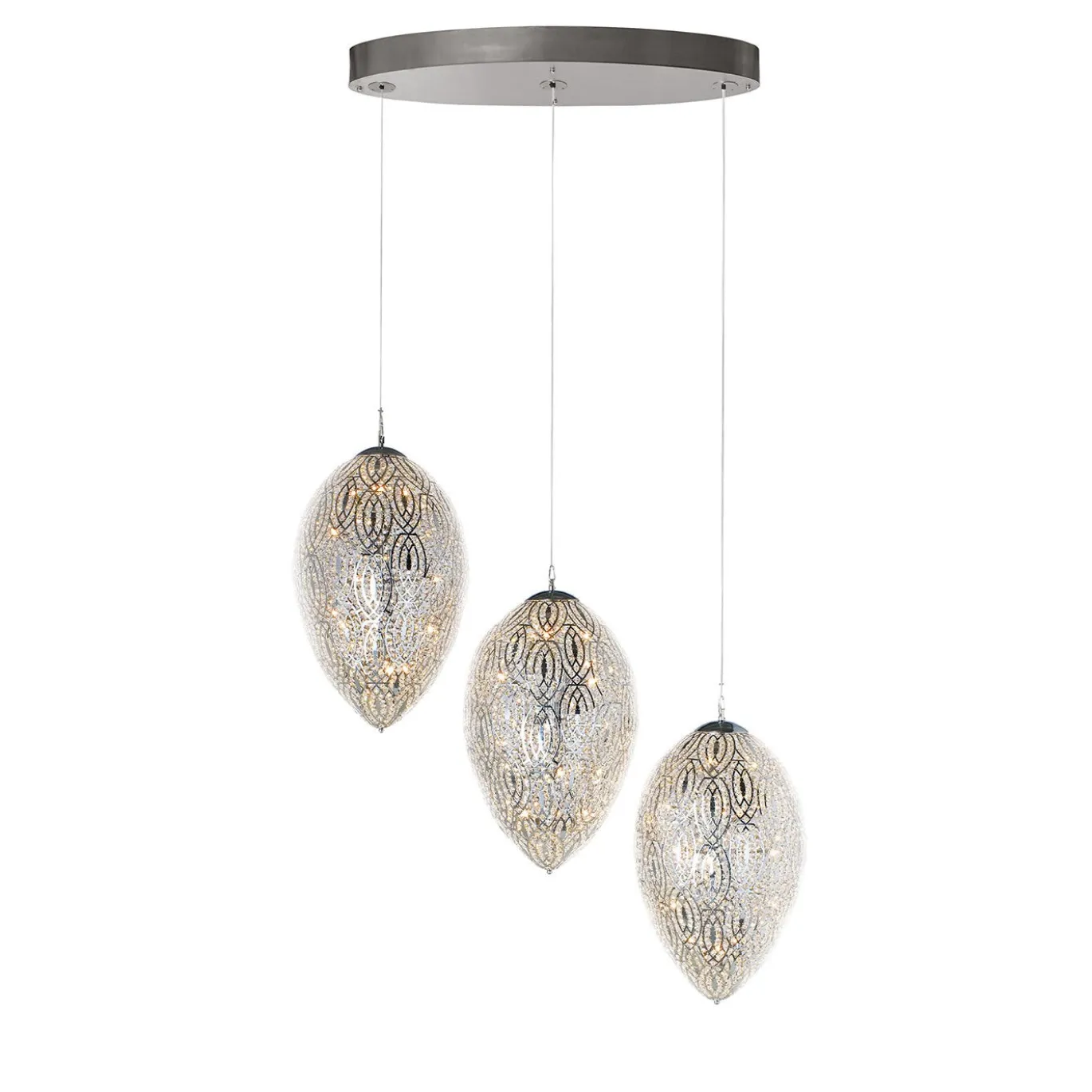 Lampadario Arabesque Egg a 3 luci