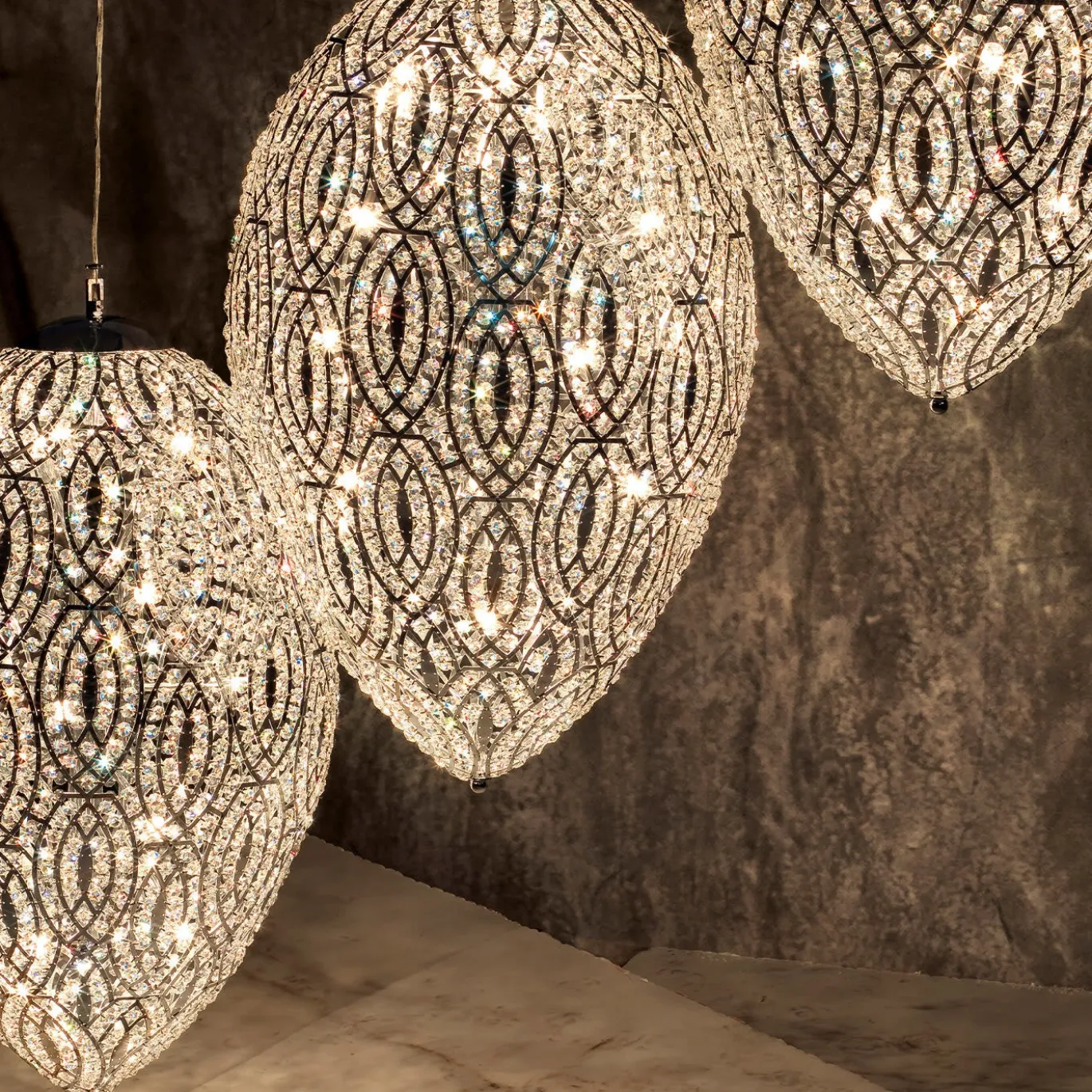 Lampadario Arabesque Egg a 3 luci