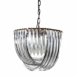 Lampadario Ares Esagonale Piccolo in Cristallo
