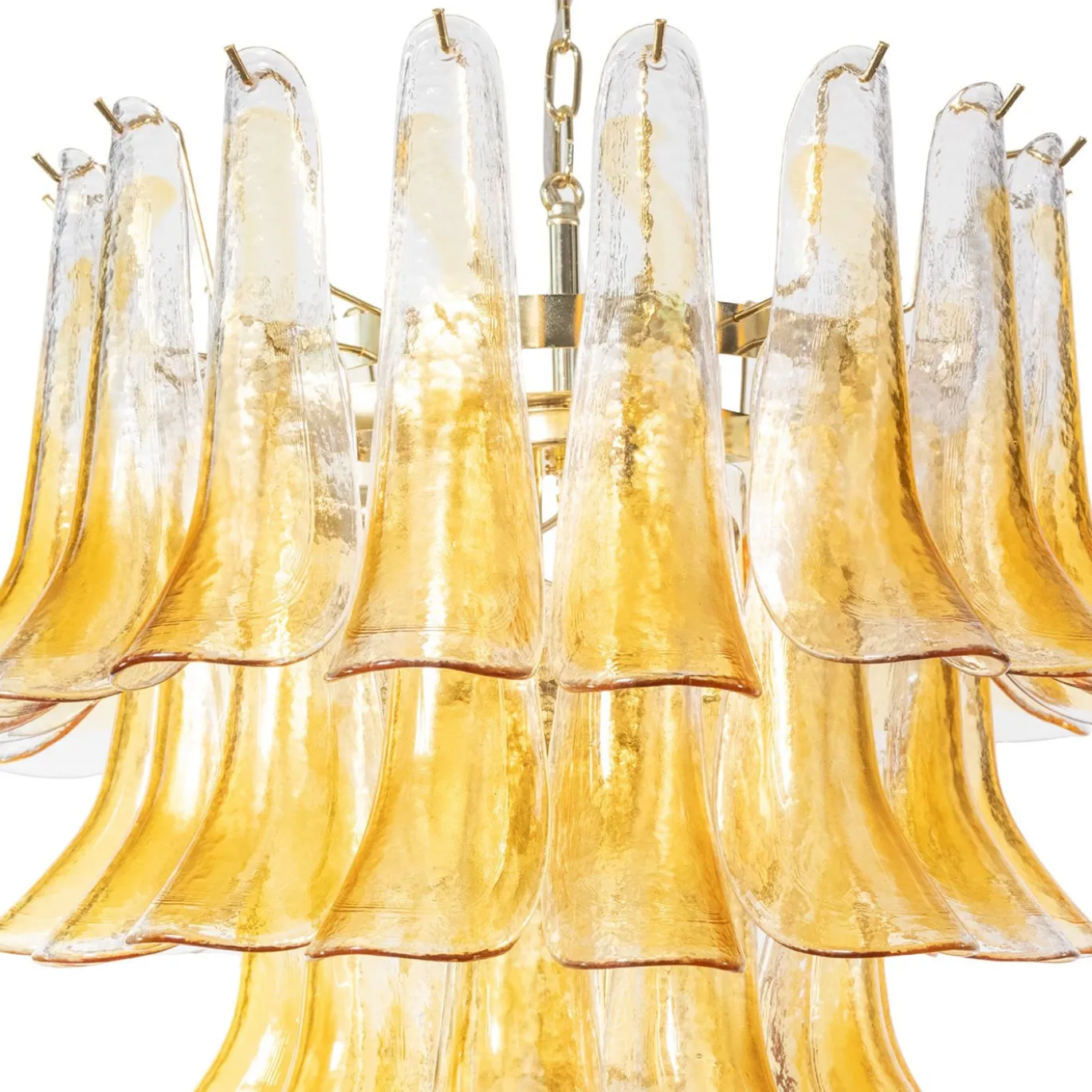 Lampadario Artemide Ambra in vetro