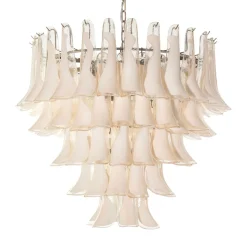 Lampadario Artemide Avorio in cristallo