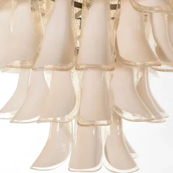 Lampadario Artemide Avorio in cristallo