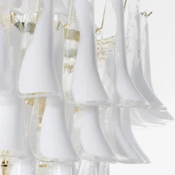 Lampadario Artemide Heritage in vetro bianco