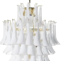 Lampadario Artemide Heritage in vetro bianco