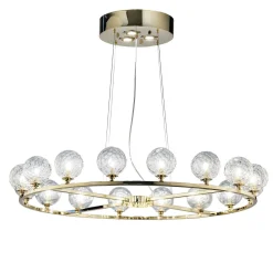 Lampadario a sfere di cristallo