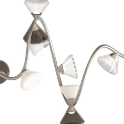 Lampadario a Spirale Linfa in Argento