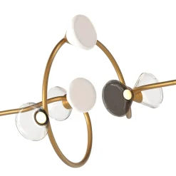 Lampadario a spirale Linfa Oro