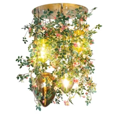 Lampadario a uovo in cristallo Flower Power Romantic Roses