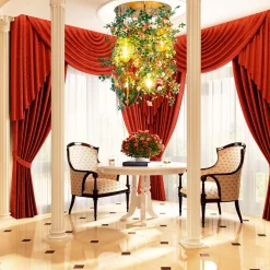 Lampadario a uovo in cristallo Flower Power Romantic Roses