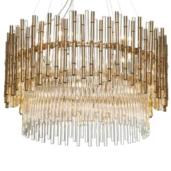 Lampadario Bamboo a 22 luci