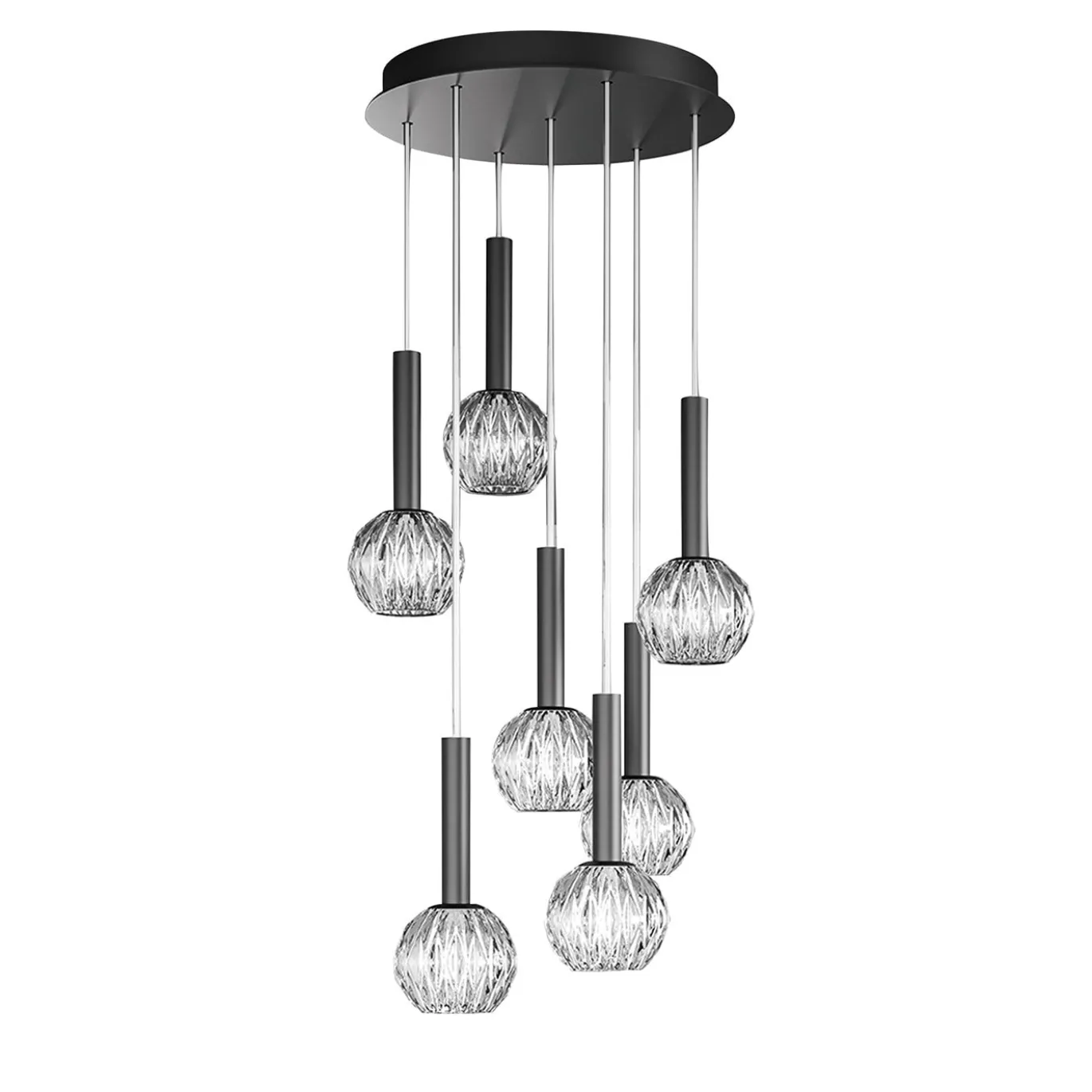 Lampadario Bella Tube a 7 luci