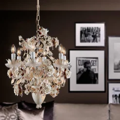 1456/6 Lampadario bianco