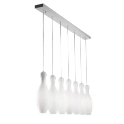 Lampadario bianco Birillo