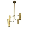 Lampadario Bukè S4 a 4 Luci in Ottone con Finitura Dorata