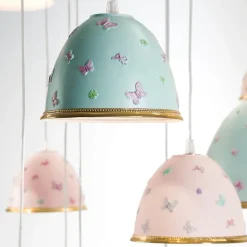 Lampadario Butterfly 12 luci multicolore
