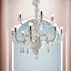 Lampadario Capodimonte bianco