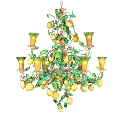 Lampadario Capri 9 luci policrome di Antonio Fullin