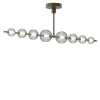 Lampadario Caravaggio a 8 Luci in Vetro di Murano Grigio