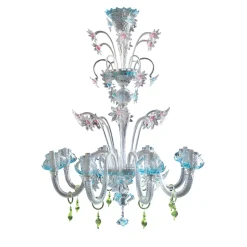 Lampadario Celeste Barocco Floreale
