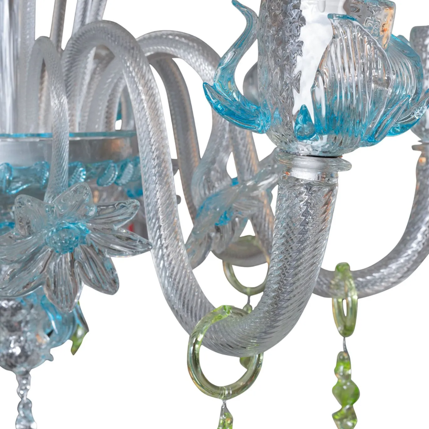 Lampadario Celeste Barocco Floreale