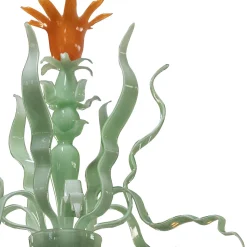 Lampadario Cleo in Vetro Verde