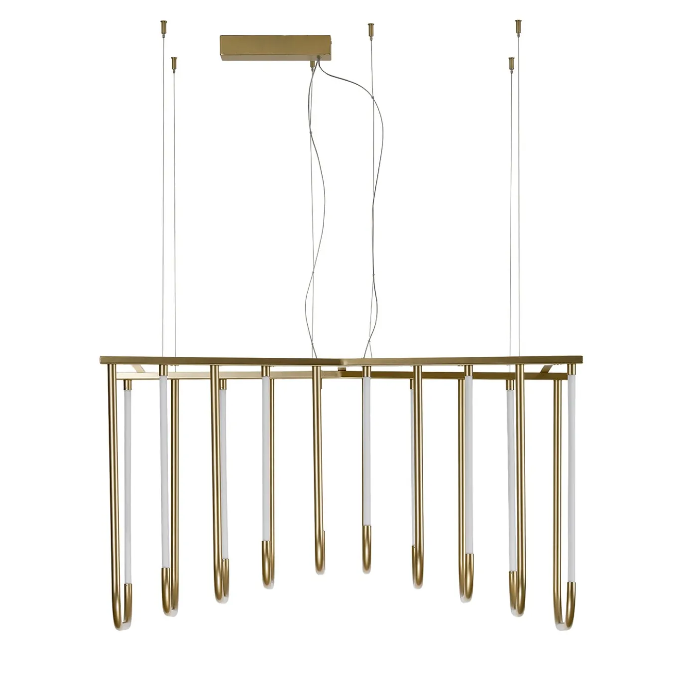 Lampadario Collier Lineare in Oro