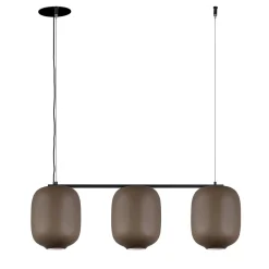 Lampadario color cioccolato ARYA #3 di Giulio Cappellini & Antonio Facco