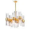Lampadario contemporaneo in oro