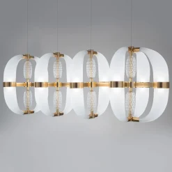 Lampadario Coup de Foudre in Vetro Soffiato Bianco di Roberto Lazzeroni #3