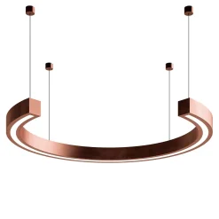 Lampadario C-Ring in Rame Rosa
