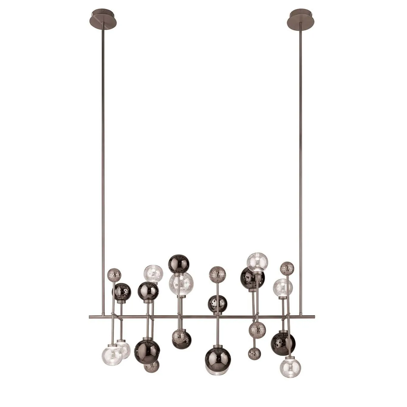 Lampadario cromato Fluxus