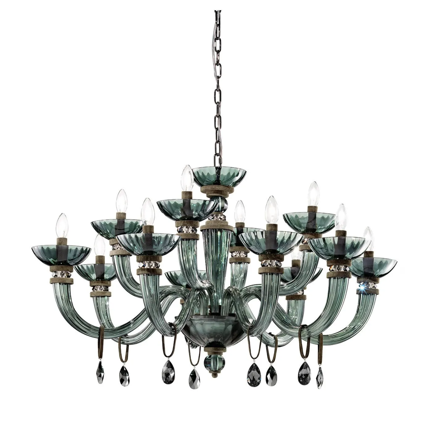 Lampadario Dahlia Viridian 12 luci