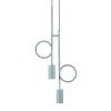 Lampadario Dopamine S2 in acciaio azzurro