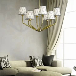 Lampadario Epoque a 8 luci