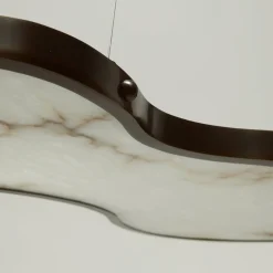 Lampadario Fabula in bronzo e alabastro