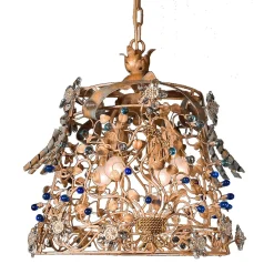 Lampadario floreale a 4 luci 104