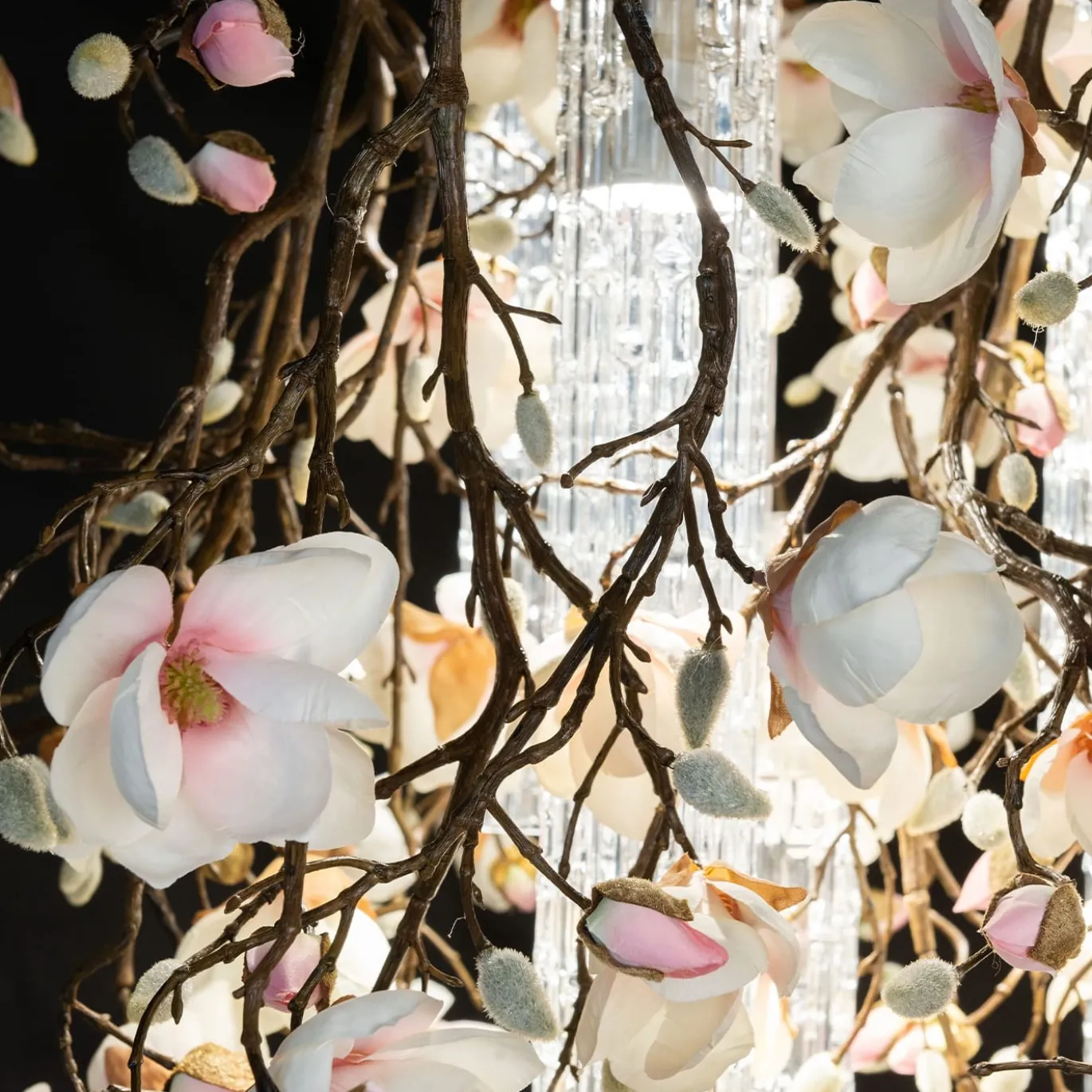 Lampadario Flower Power Magnolia Square White