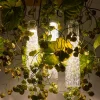 Lampadario Flower Power Physalis e Anthurium