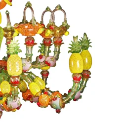 Lampadario Frutta 16 luci in policromia