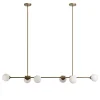 Lampadario Futura in metallo e vetro opalino bianco